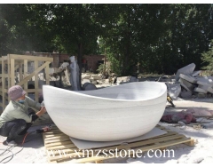 marble stone bathtub