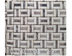Light Emperador Crema Marfil marble mosaic