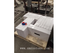 Packing & Loading Container marble granite tiles small slabs Wooden Crates Plastic sheet