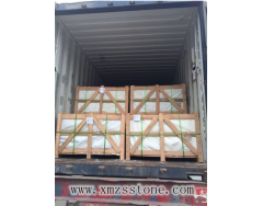 Packing & Loading Container marble granite tiles Wooden Crates Plastic sheet