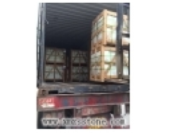 Packing & Loading Container marble granite tiles Wooden Crates Plastic sheet