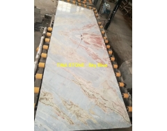 Sky Blue Slabs Stone Floor Wall Polished Marble