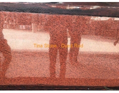 Dyed Red  ,Granite Stone Slabs  , Tiles Floor Wall