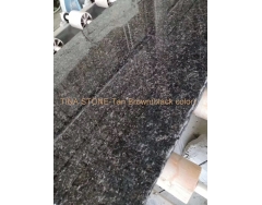 Tan Brown Black Color  ,Granite Slabs  , Tiles Floor Wall